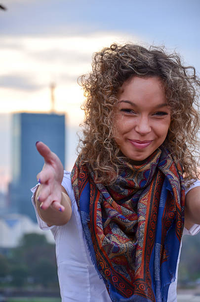 istock Woman Brunette standing outdoors 493559650