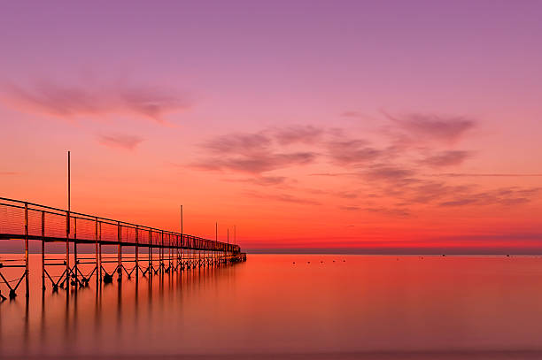 istock Sunrise at the pier 493560150