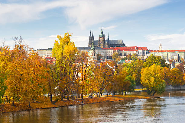 Prague autumn stock photo