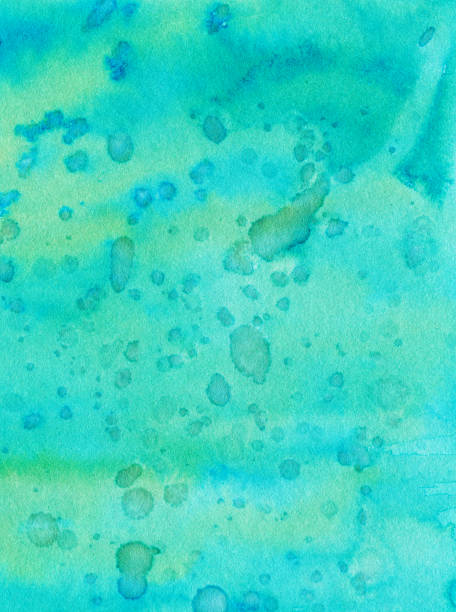 istock Hand painted textured background with shades of blue 493560944