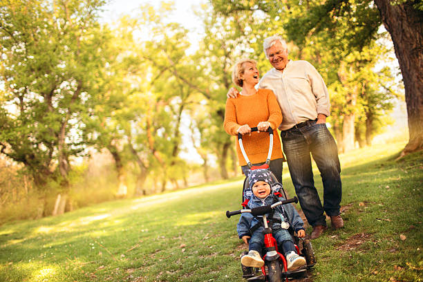 istock Grandparents and grandson 493564413