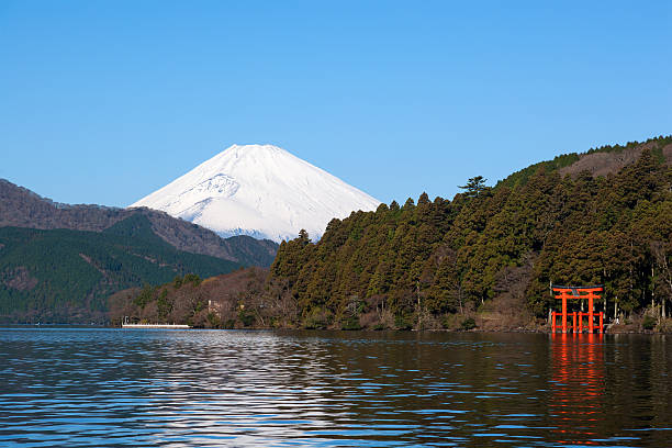 istock Beautiful Mt. Fuji from a Ashinoko lake 493564953