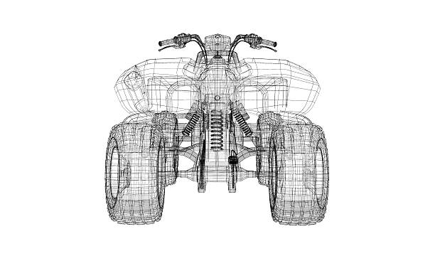 istock Quad bike, motorcycle,  3D model 493567293
