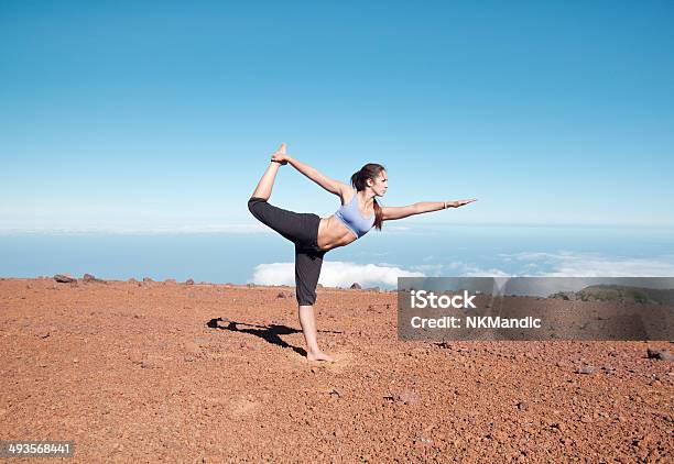 Young Woman Doing Yoga In The Nature Stock Photo - Download Image Now - Adult, Balance, Concentration