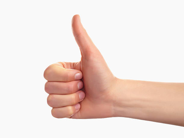 親指を立てる - motivation friendship incentive thumbs up ストックフォトと画像