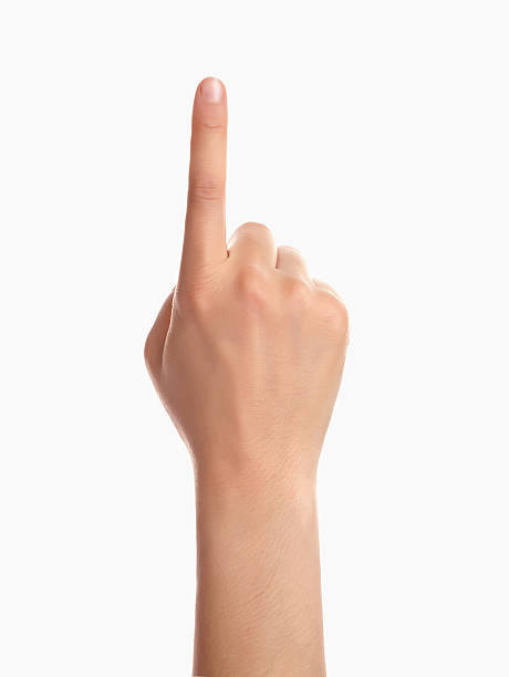 人間の指 - one finger ストックフォトと画像
