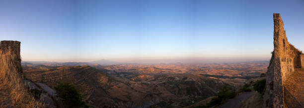istock Landscape, Assoro town in Sicily 493570665