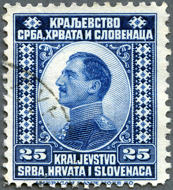 istock Postage stamp Yugoslavia 1921 shows king Alexander I 493570783