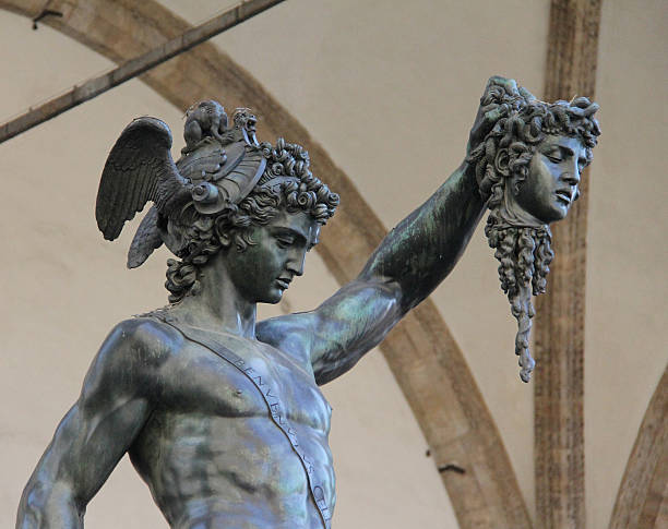 istock Perseus holding the head of Medusa 493571449