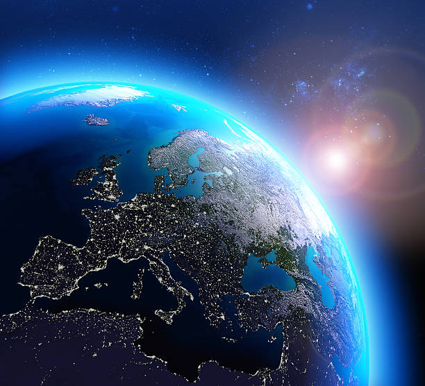 istock City lights in Europe seen from space 493574716