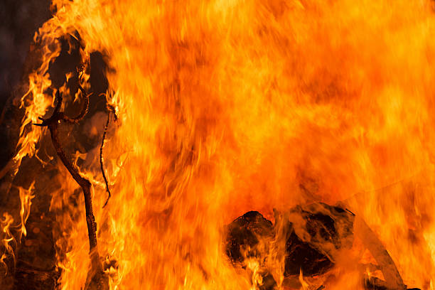 istock Flames of a Large Bonfire 493578342