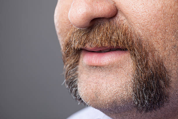 istock Close up handle bar mustache for movember concept 493583196