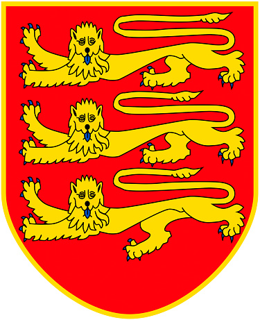 Coat of arms of the British Crown Dependency Jersey.