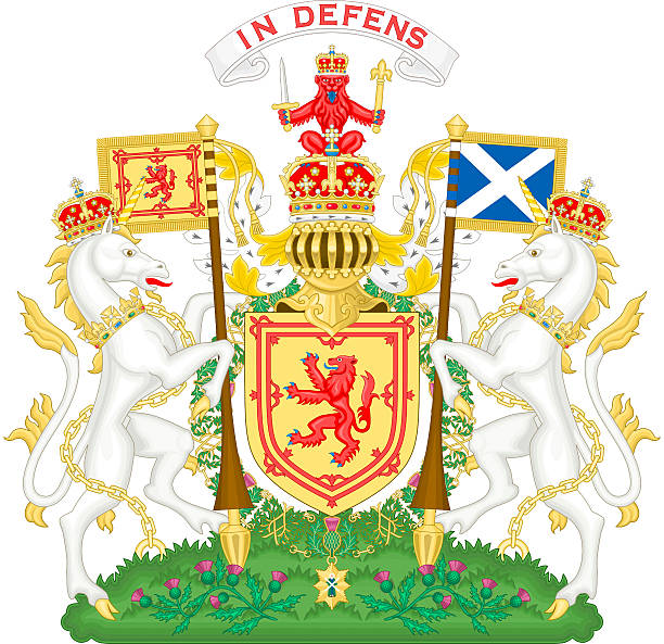 Coat of arms of Scotland Royal coat of arms of the Kingdom of Scotland. coat of arms photos stock pictures, royalty-free photos & images