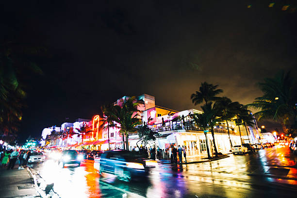 istock Ocean Drive by night. Miami Beach, Florida. 493594836