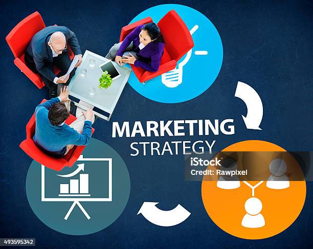 Marketing Strategy Branding Commercial Advertisement Plan Concep Stock Photo - Download Image Now