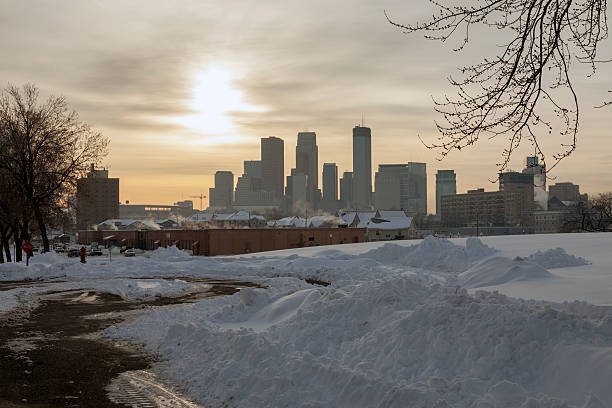 istock Minneapolis Minnesota skyline with snow in winter 493595818