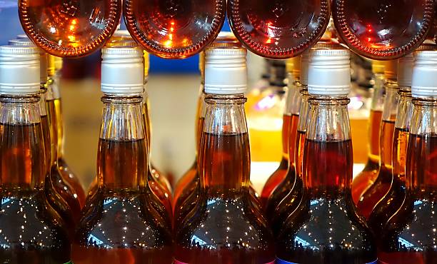 istock Stacks of Vinegar Bottles 493596816