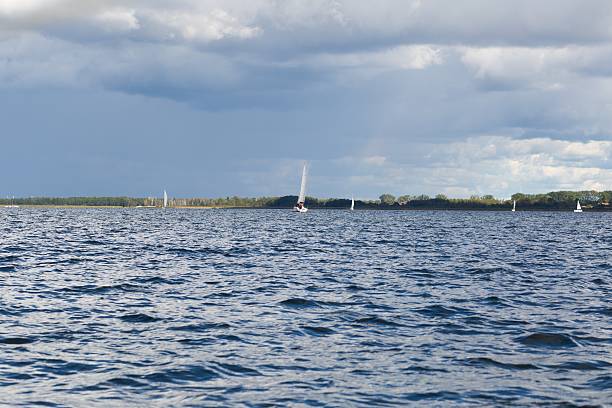 istock Sailboats on lake 493597310
