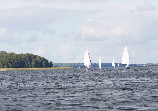 istock Sailboats on lake 493597344