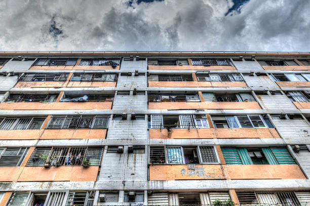 istock Typical Old Public Residential Building in Hong Kong 493599844