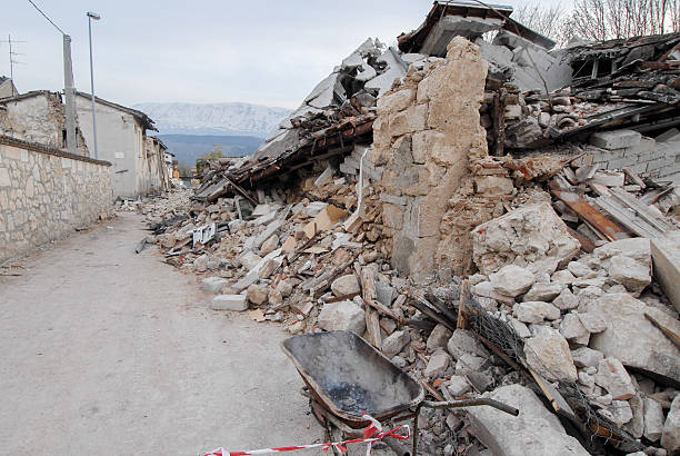 istock City destroyed by an earthquake 493604252