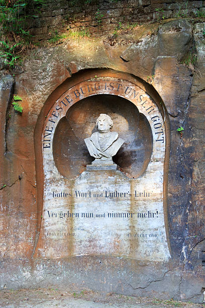 Martin Luther monument in Bad Schandau, Saxon Switzerland