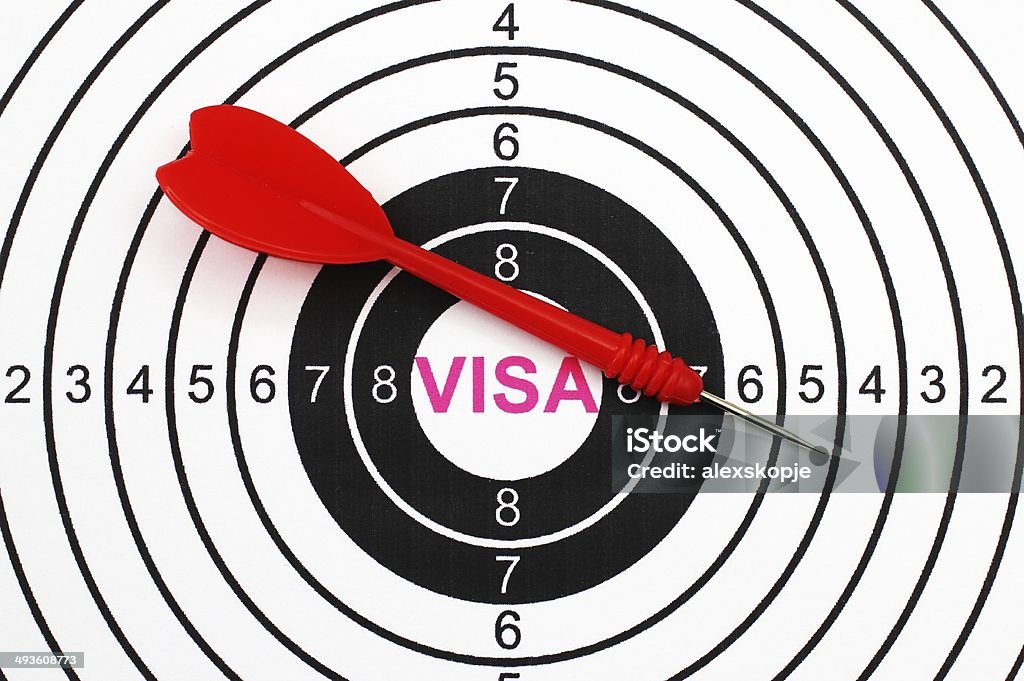 Visa de target - Photo de Affaires libre de droits