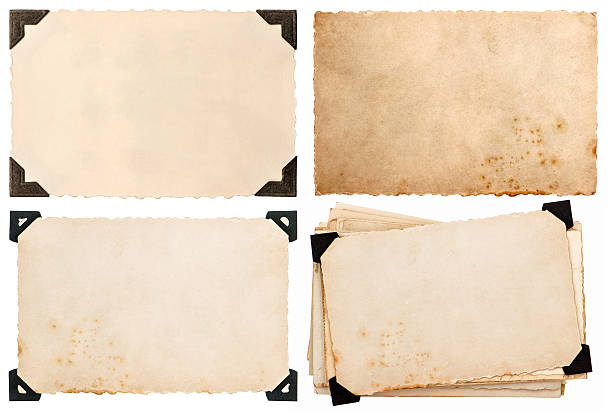 istock old cardboard with corner, postcard, aged paper 493608837