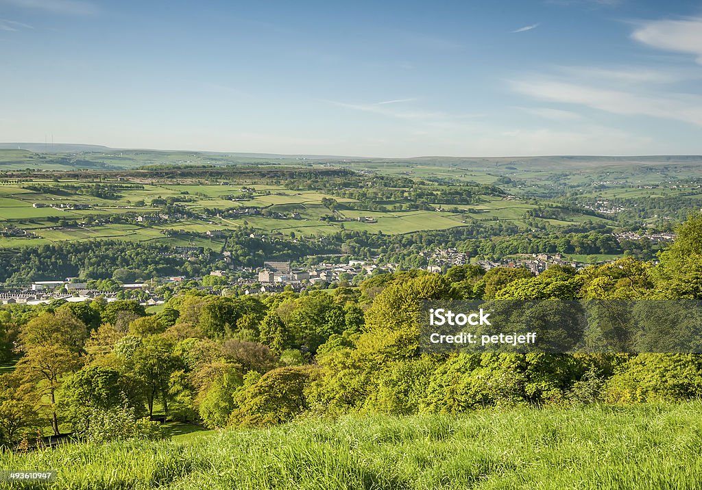 Долина в Calderdale Ryburn - Стоковые фото Англия роялти-фри