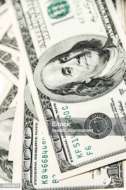 One Hundred Dollar Bills Background Stock Photo - Download Image Now - American One Hundred Dollar Bill, Backgrounds, Benjamin Franklin