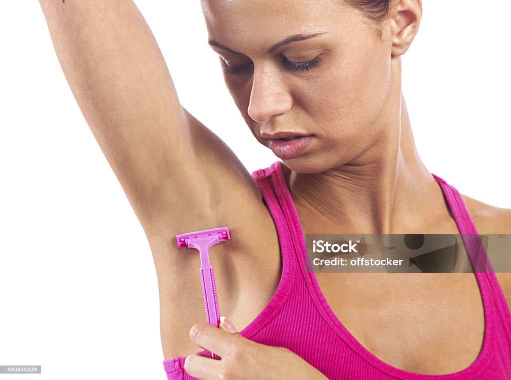 Underarm afeitarse - Foto de stock de Adulto libre de derechos