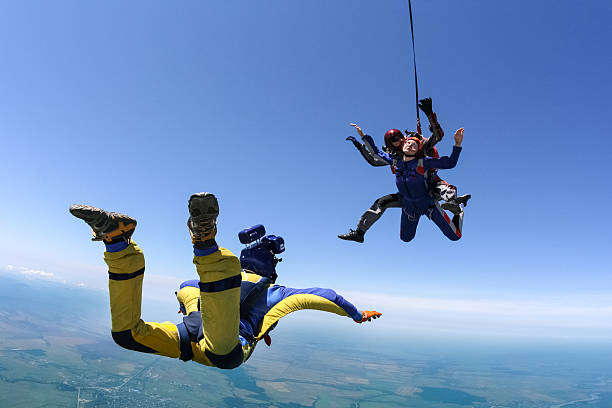 istock Skydiving photo. Tandem. 493620820