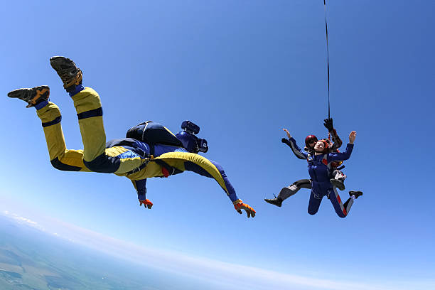 istock Skydiving photo. Tandem. 493621034