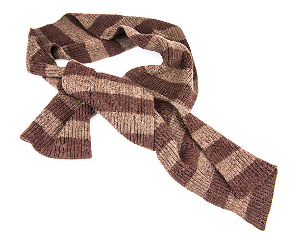 istock Brown Knit scarf isolated 493621472