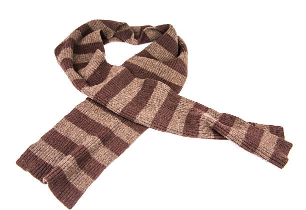 istock Brown Knit scarf isolated 493621518