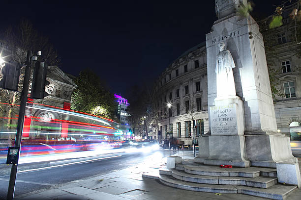istock Traffic on Charing Cross at night 493630218