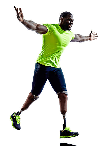istock handicapped man joggers runners running with legs prosthesis silhouette 493631933