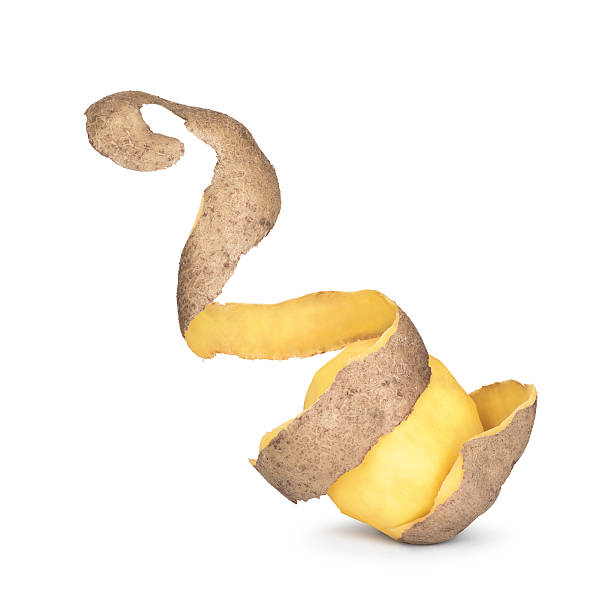 istock Potatoes with peel isolated on white background 493632704