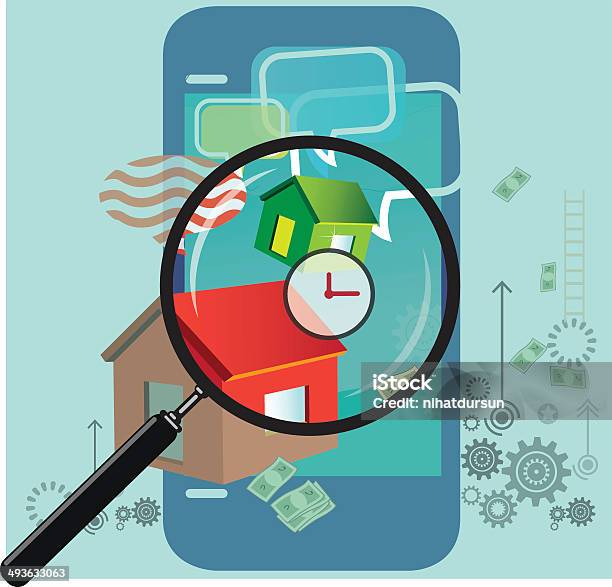 Mobility And Real Estate Stock Illustration - Download Image Now - Real Estate Agent, Digitally Generated Image, Analyzing