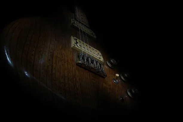 Light painted electric guitar