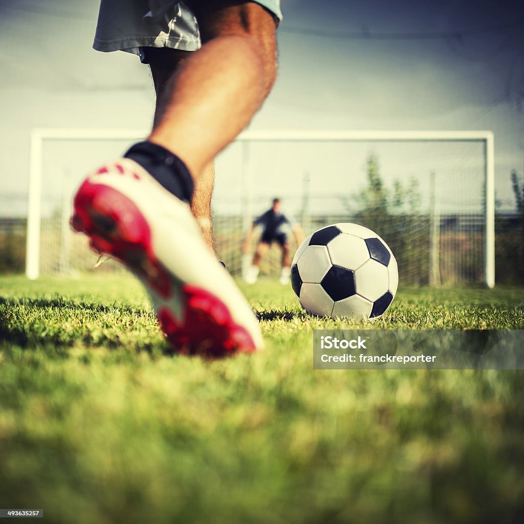 Fußballspieler in der Gebühr - Lizenzfrei Fußball Stock-Foto