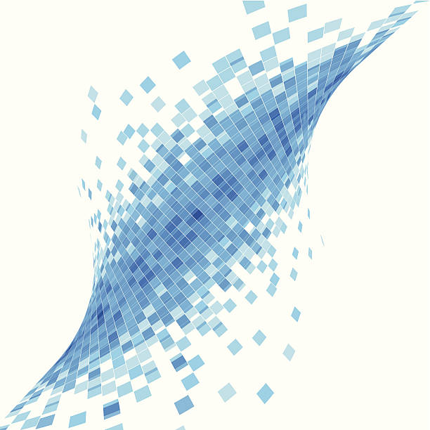 abstract blue wave check technology background abstract blue wave check technology background.(ai eps10 with transparency effect) minecraft floor patterns stock illustrations