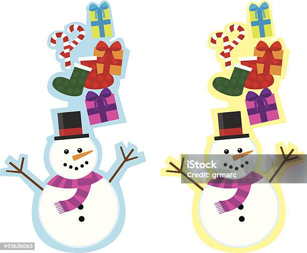 눈사람 12월에 대한 스톡 벡터 아트 및 기타 이미지 - 12월, 겨울, 공휴일