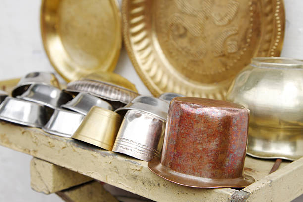 istock Utensils used for the worship of god 493636763