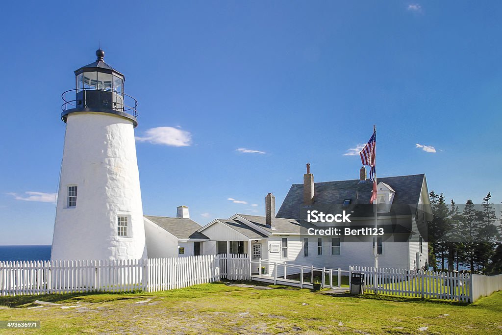 Phare de Pemaquid, dans le Maine, États-Unis - Photo de Maine libre de droits