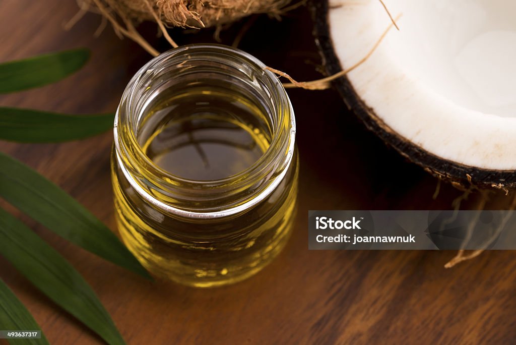 Coconut and coconut oil Beauty Product Stock Photo