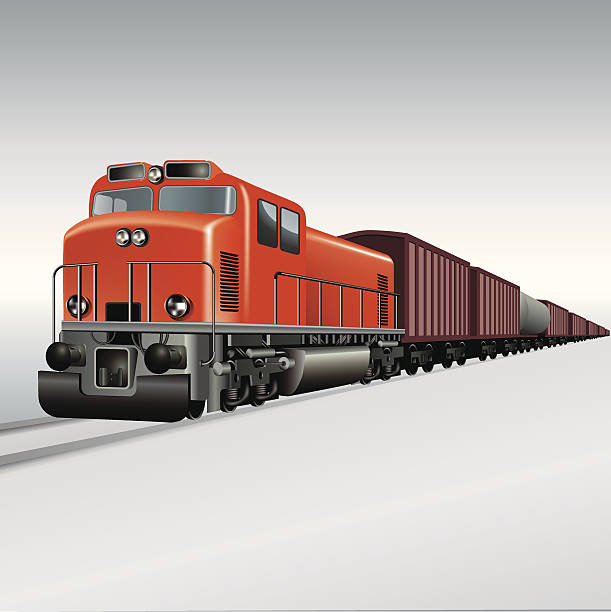 ilustrações, clipart, desenhos animados e ícones de trem de mercadoria - freight train