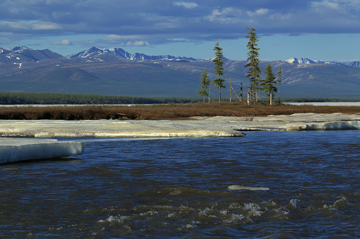 Yakutia, Moma river, Big Moma frazil, Ulakhan-Taryn.