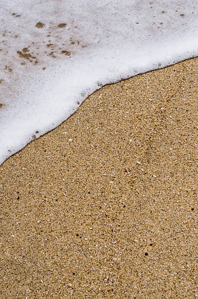 istock Wave of the sea on the sand beach 493648972